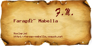 Faragó Mabella névjegykártya
